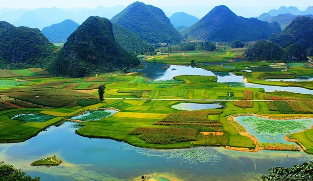 昆明、可邑、壩美、普者黑、彌勒雙飛6日